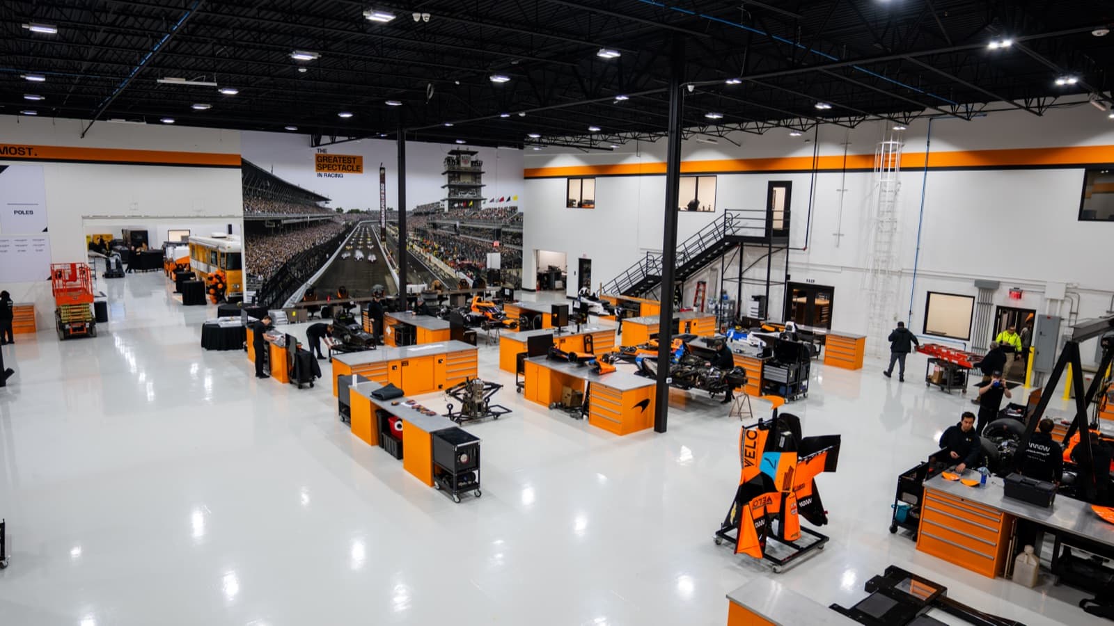 McLaren IndyCar Shop Floor